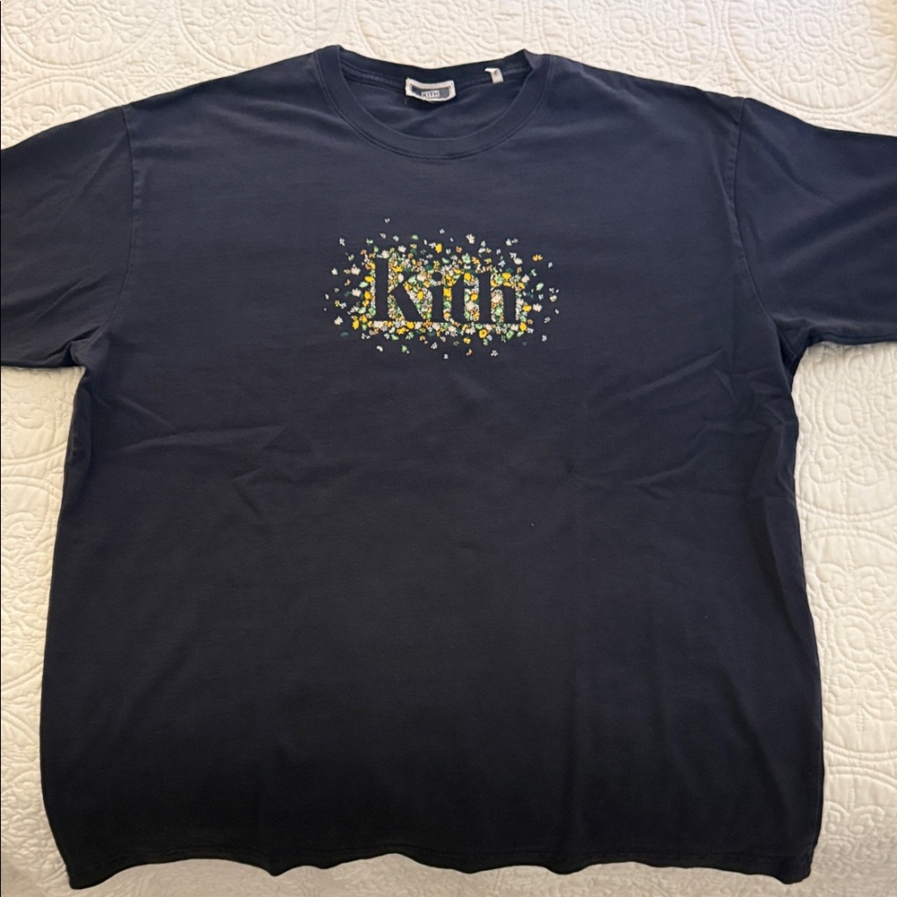 KITH Navy Blue Graphic T-Shirt